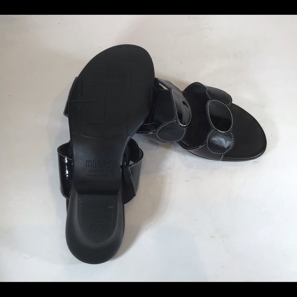 MUNRO BLACK CIRCLE SLINGBACK SANDALS SZ 6.5 - Picture 11 of 11